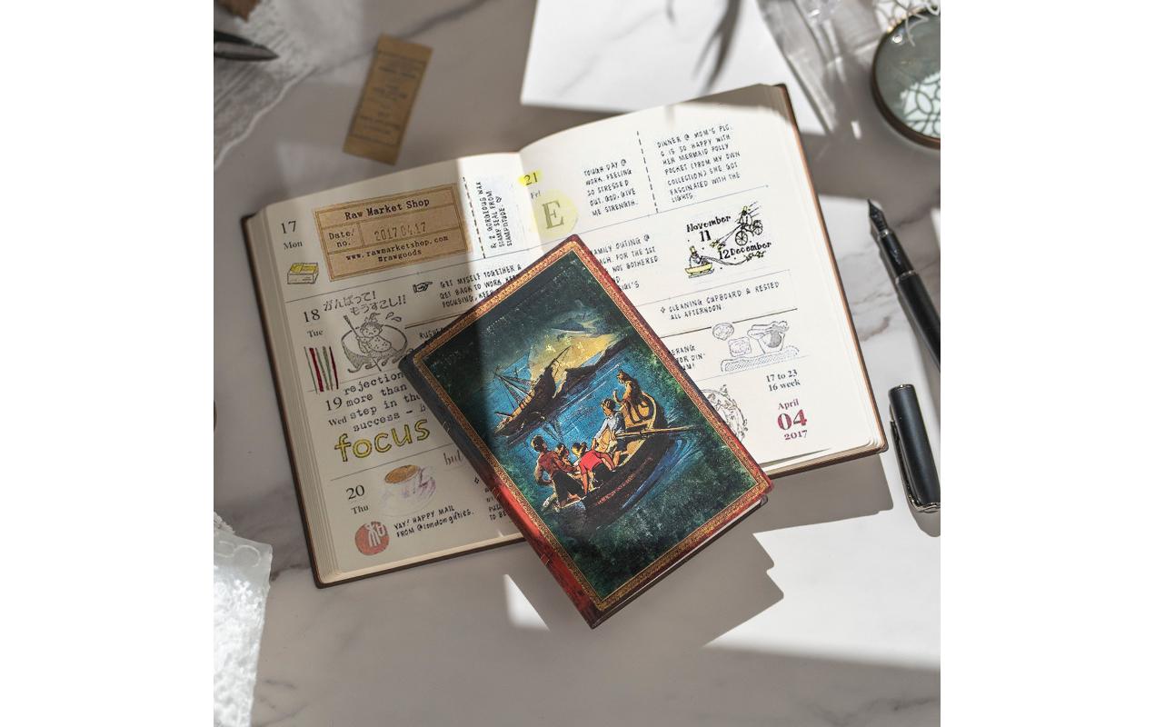 Paperblanks Notizbuch Die fünf Freunde 12 x 17 cm, Blanko, Blau