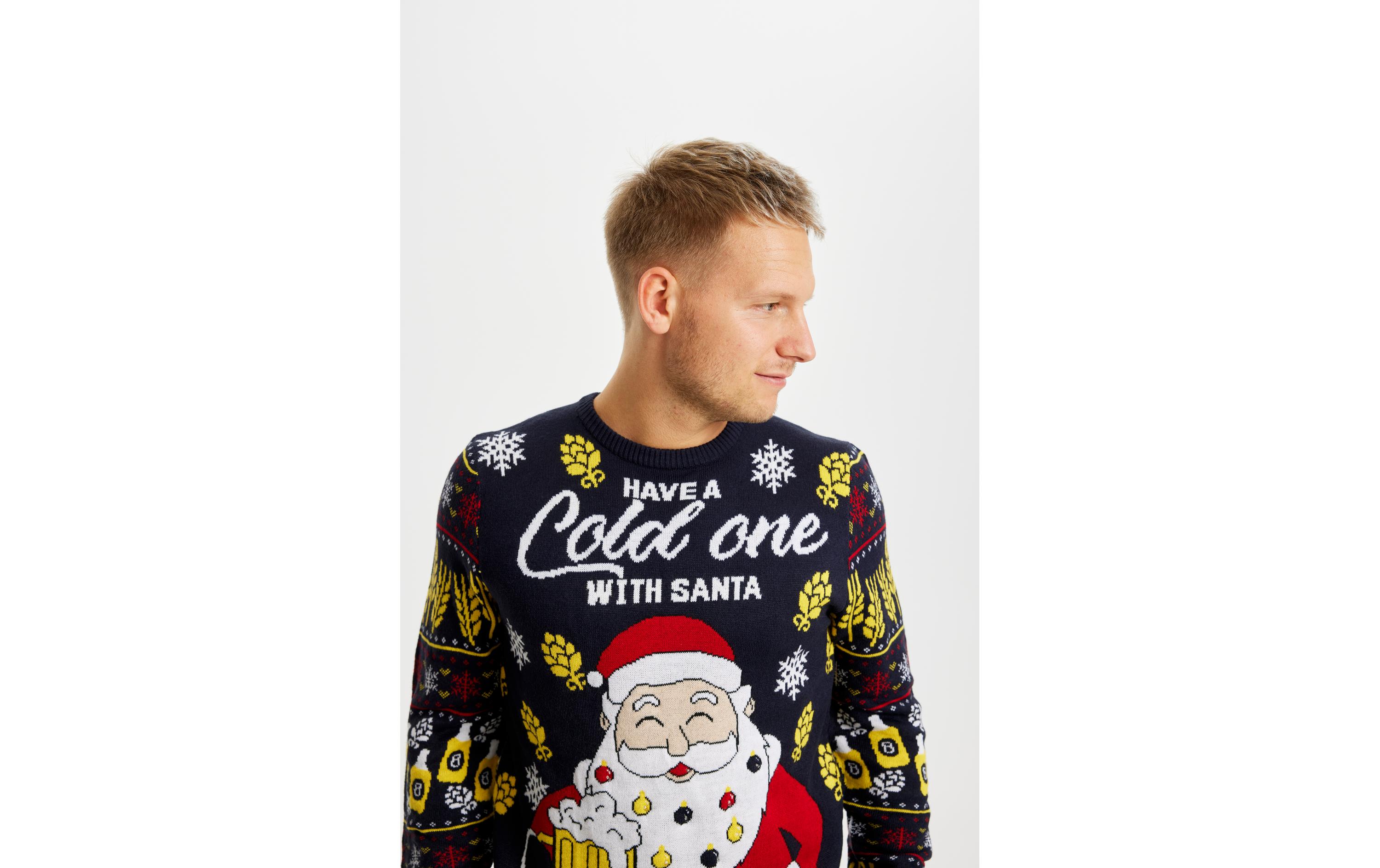 Christmas Sweats Have a Cold One With Santa LED XL Christmas Sweats Have a Cold One With Santa LED XL