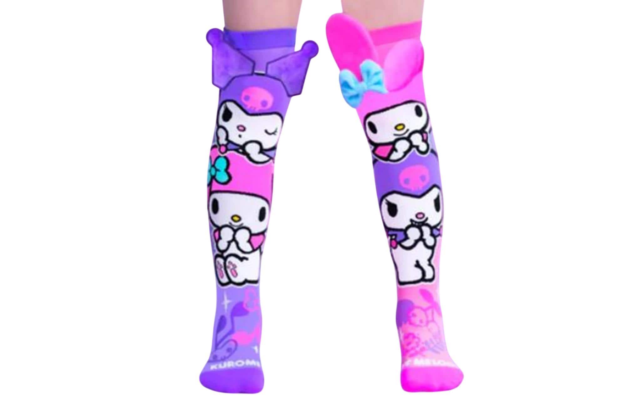 Waldmeier Socken MADMIA Kuromi & My Melody Mehrfarbig