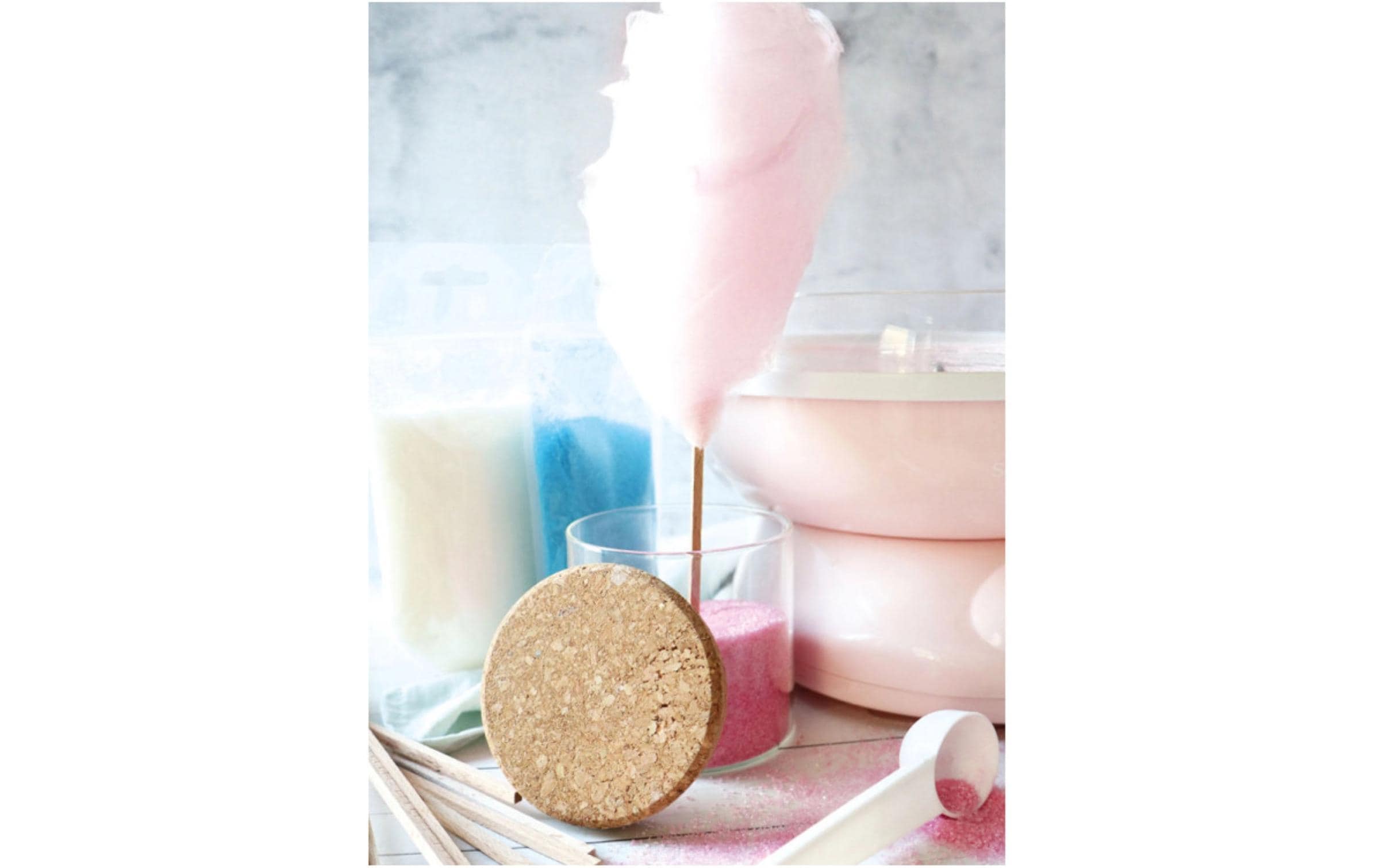 ScrapCooking Fertigmischung Zuckerwatte Bonbongeschmack Weiss 160 g