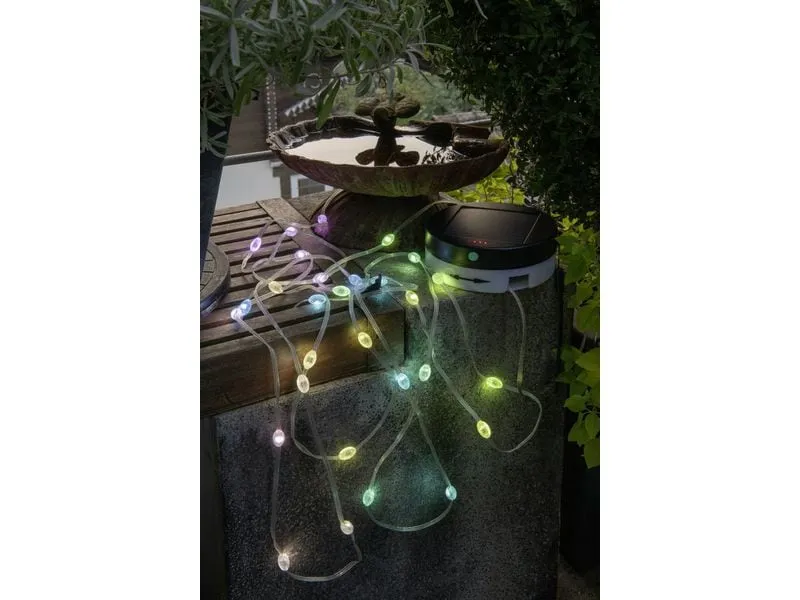 STT Lichterkette Solar Motion Light Multi 500 cm, Grün