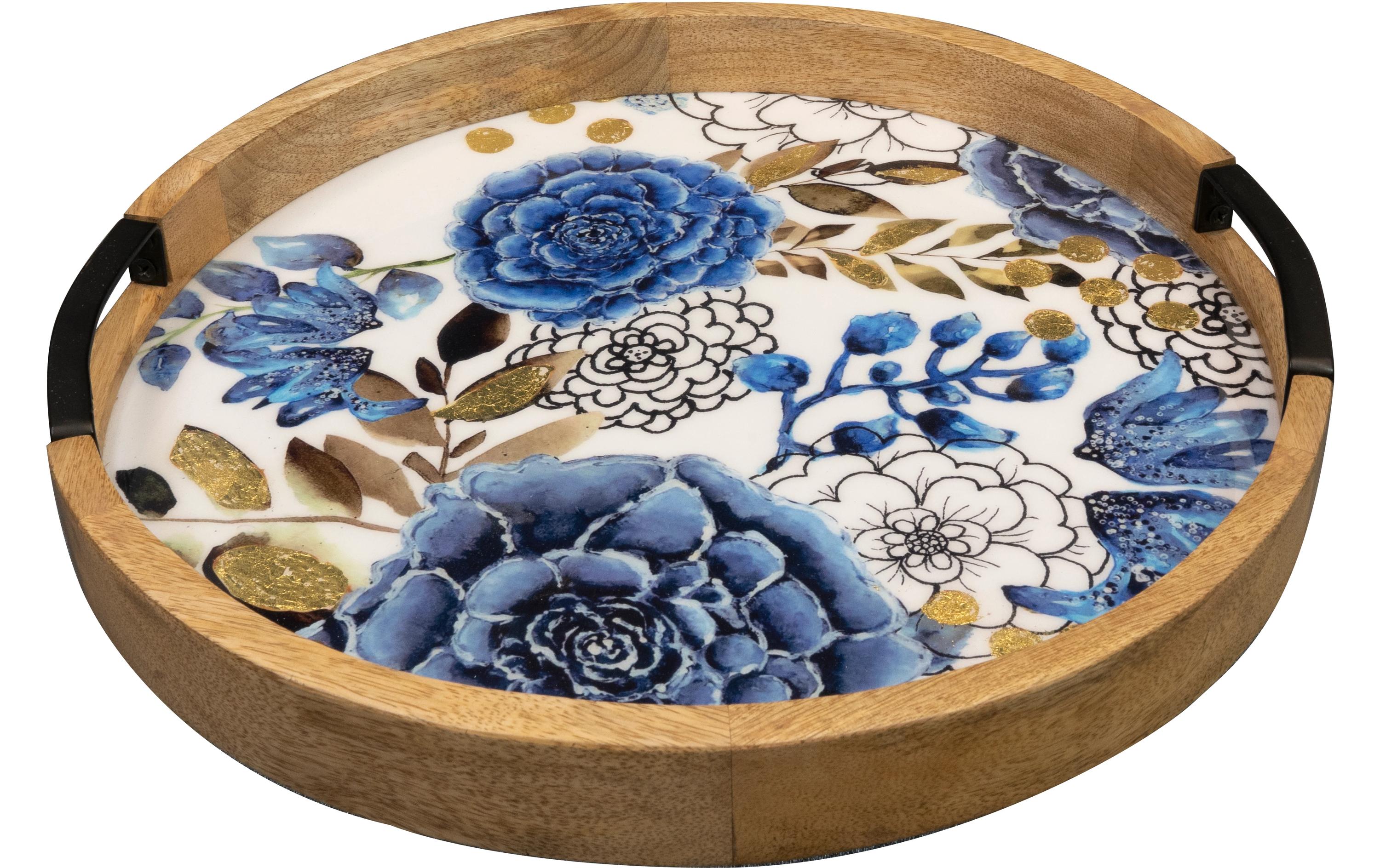 CHALET Dekoteller Dutch Ø 35, Blau