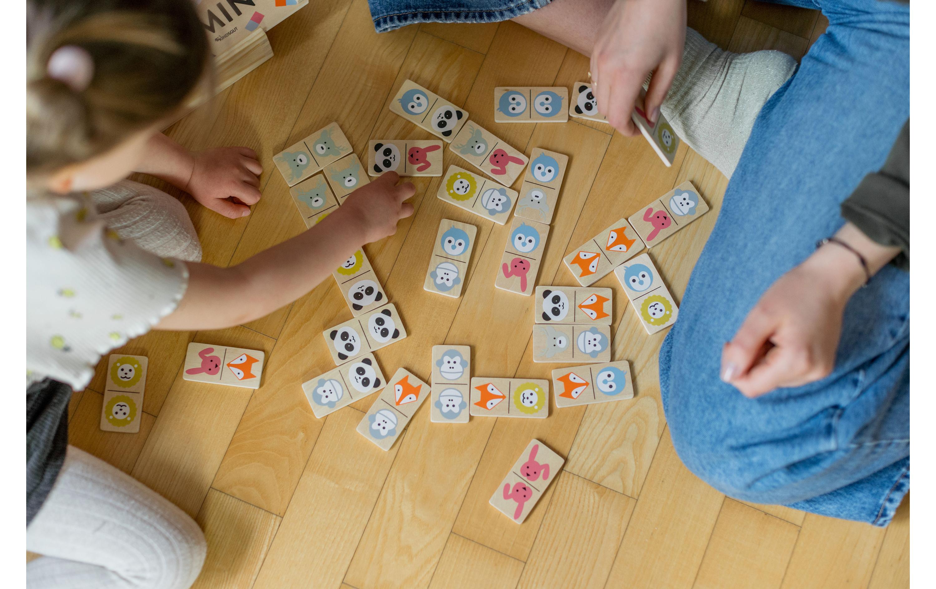 Kindsgut Kinderspiel Domino Tiere