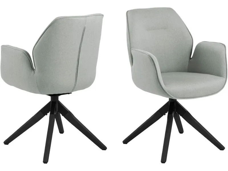 AC Design Stuhl Aura Hellgrau/Schwarz AC Design Stuhl Aura Hellgrau/Schwarz