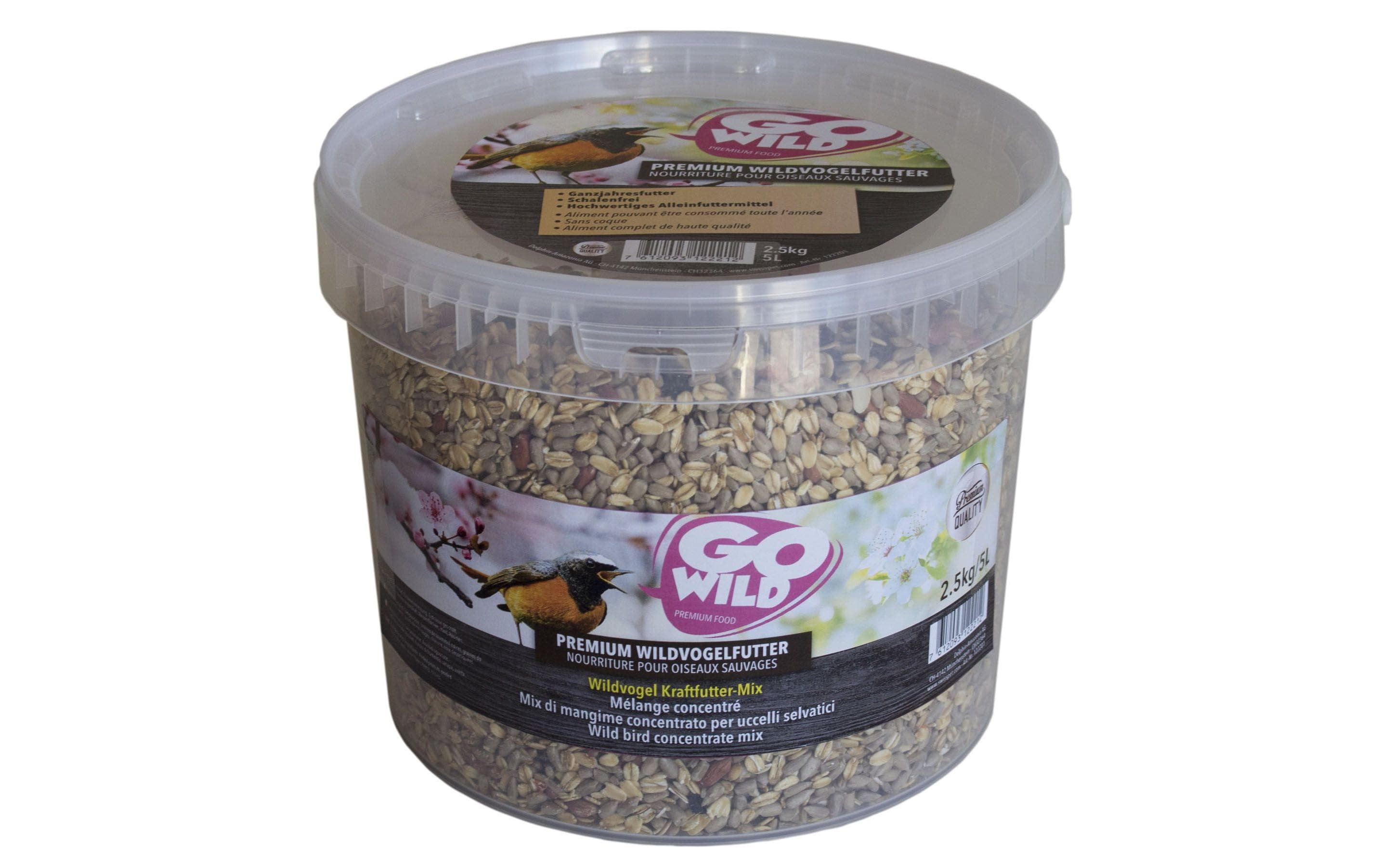 GoWild Wintervogelfutter Kraftfutter-Mix, 2.5 kg GoWild Wintervogelfutter Kraftfutter-Mix, 2.5 kg