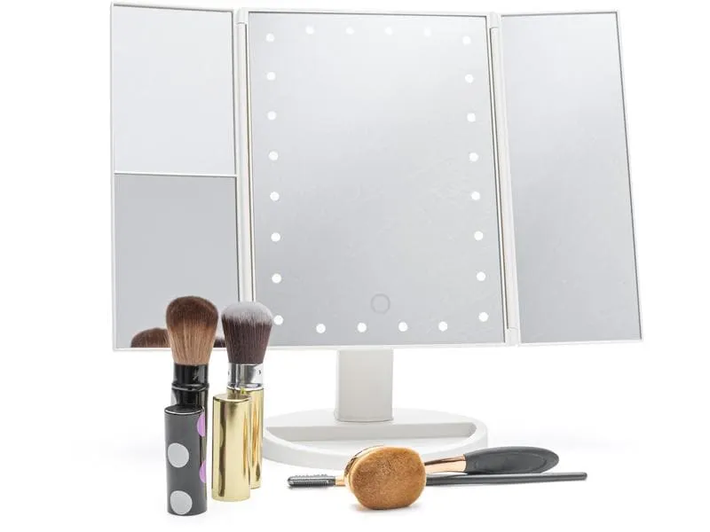 Rio Kosmetikspiegel 3 Way Makeup Mirror Weiss