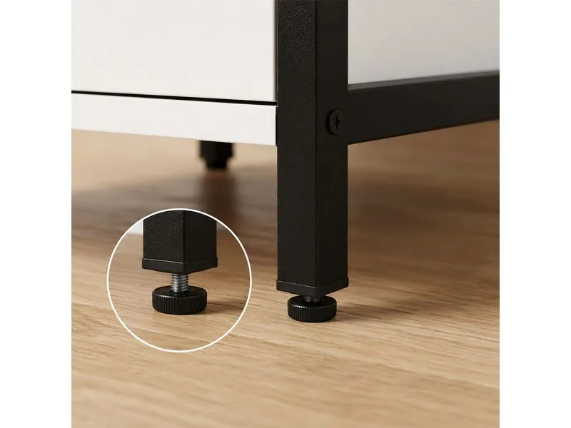 relaxdays Nachttisch 40 x 60 cm, Schwarz/Braun relaxdays Nachttisch 40 x 60 cm, Schwarz/Braun