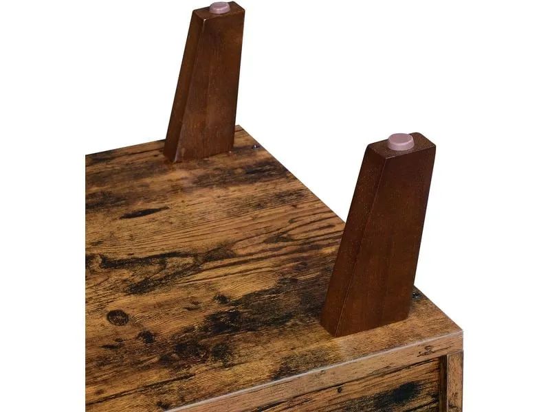 VASAGLE TV-Möbel mit 2 Ablagen 140 x 40 x 50 cm, Braun VASAGLE TV-Möbel mit 2 Ablagen 140 x 40 x 50 cm, Braun