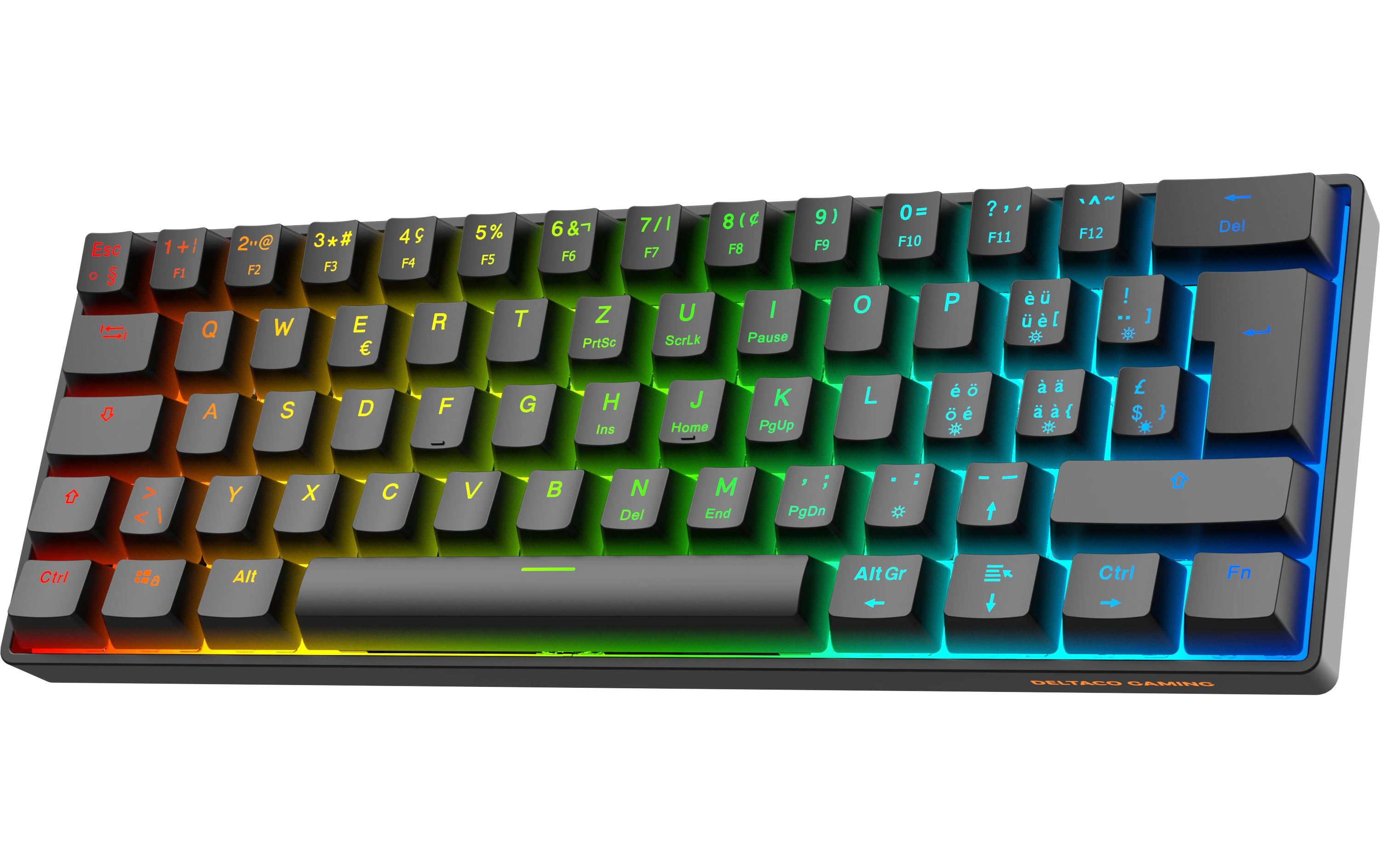 DELTACO Gaming-Tastatur GAM-175-C Hot-Swap Schwarz DELTACO Gaming-Tastatur GAM-175-C Hot-Swap Schwarz
