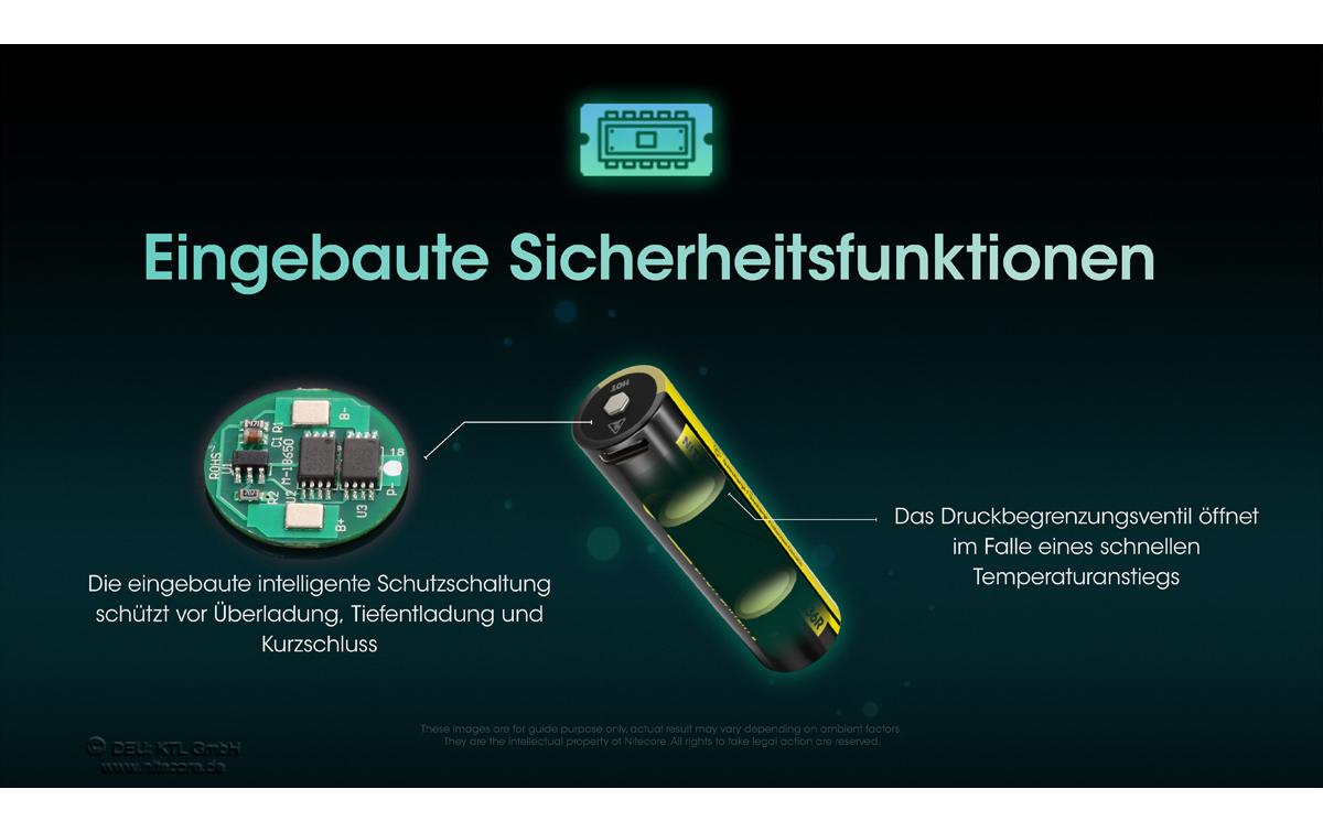 Nitecore Akku NL1836R 18650 UCB-C, 3600 mAh