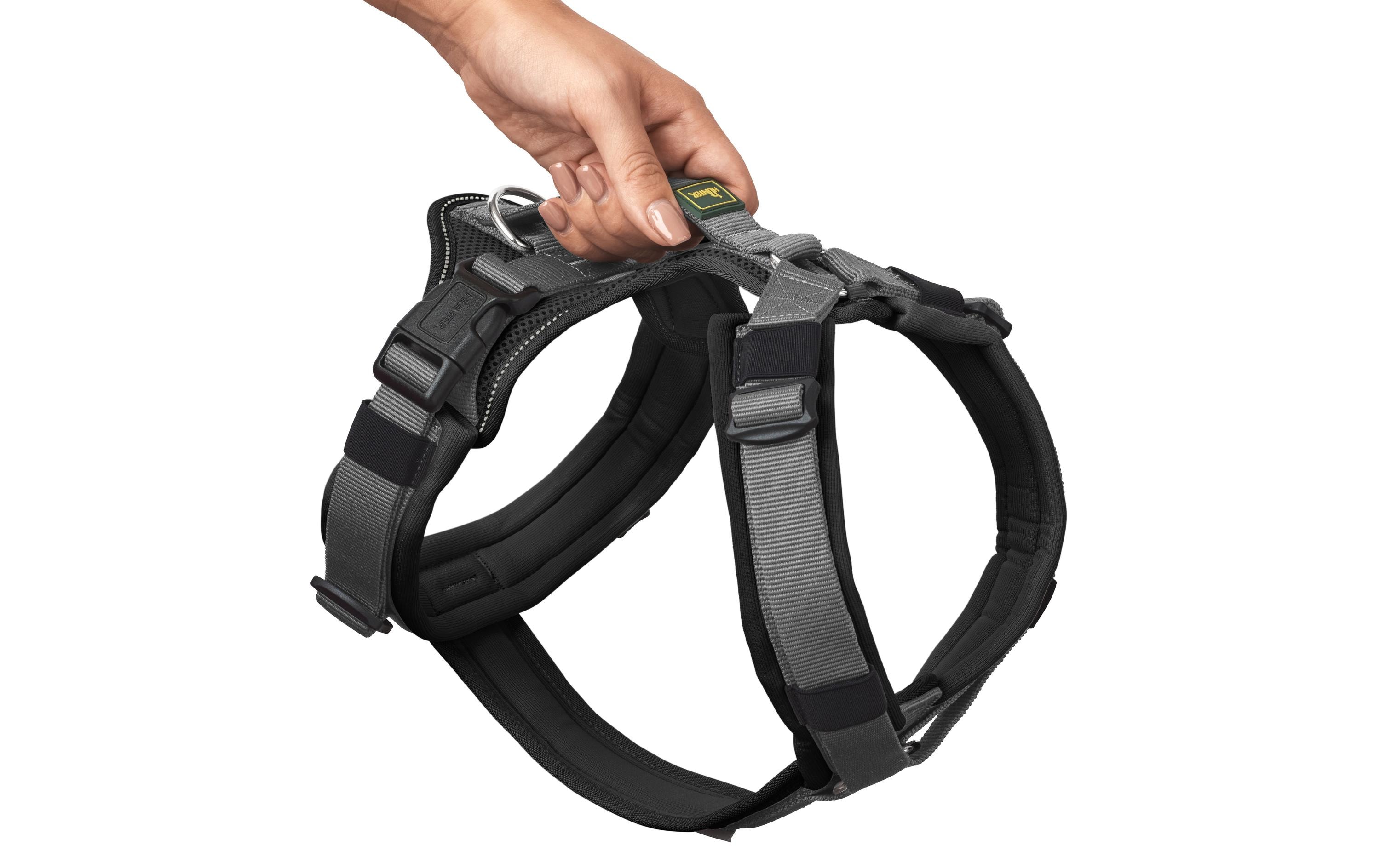 Hunter Geschirr Maldon UP M-L schwarz/grau