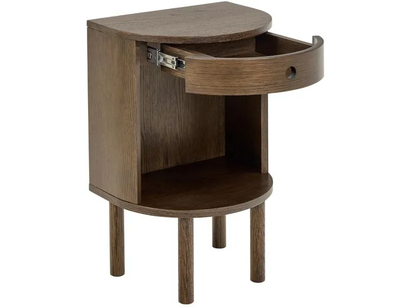 AC Design Nachttisch Paron Dunkelbraun, 40 x 31.5 x 60 cm AC Design Nachttisch Paron Dunkelbraun, 40 x 31.5 x 60 cm