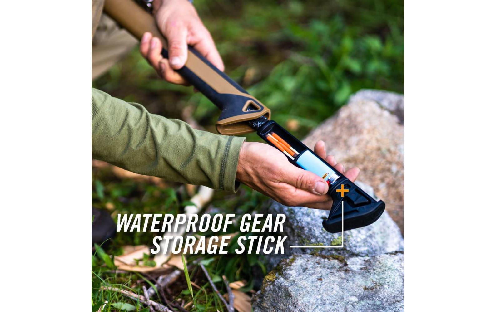 Gerber Survivalaxt BUSHCRAFT Coyote, Hammerkopf, Paracord