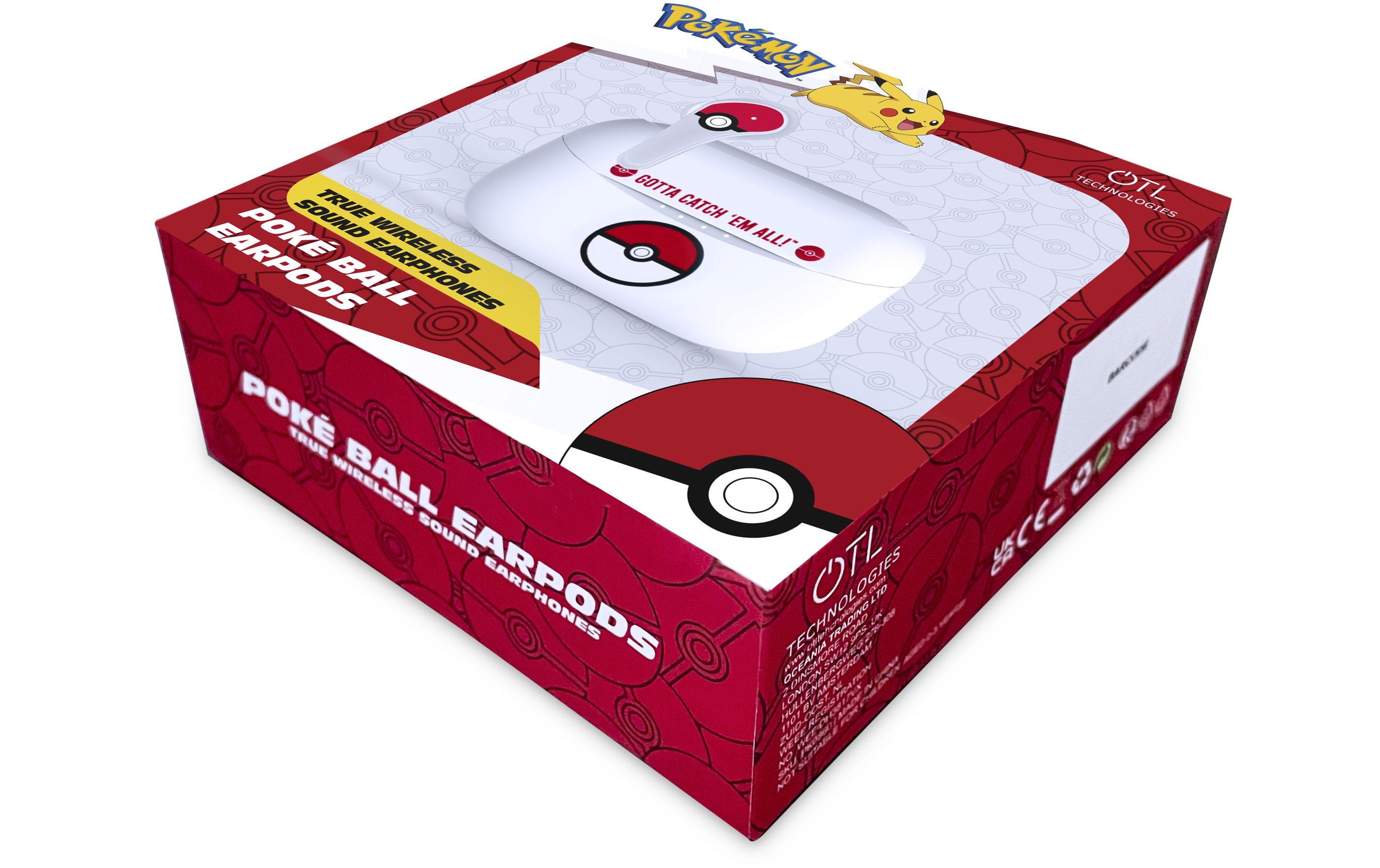 OTL True Wireless In-Ear-Kopfhörer Pokémon Pokéball Rot; Weiss