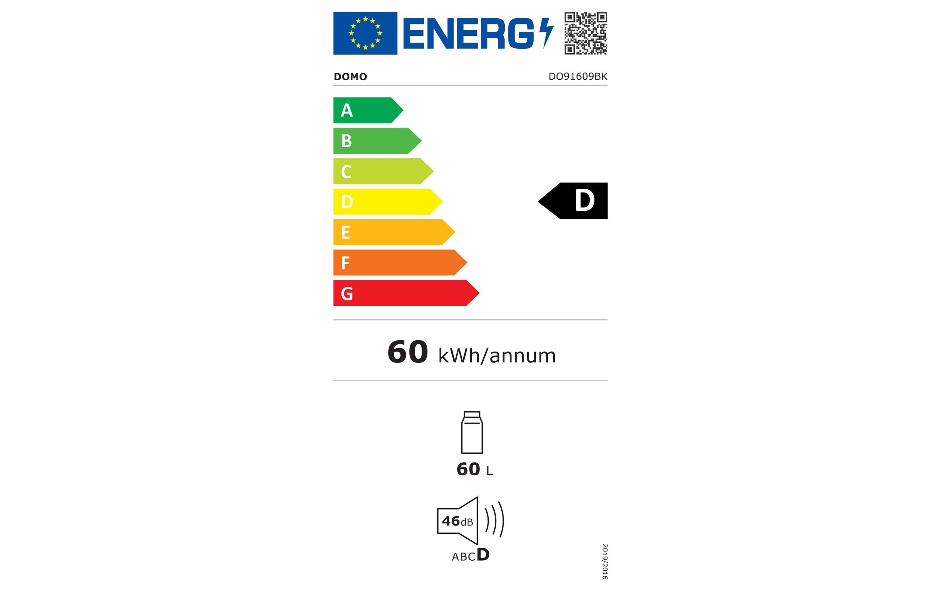Domo Gewerbekühlschrank DO91609BK Rechts/Wechselbar