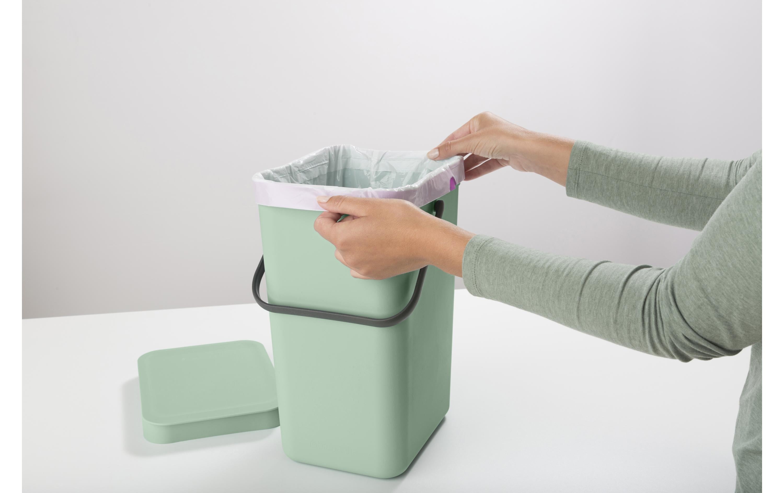 Brabantia Recyclingbehälter Sort & Go 12 l, Hellgrün