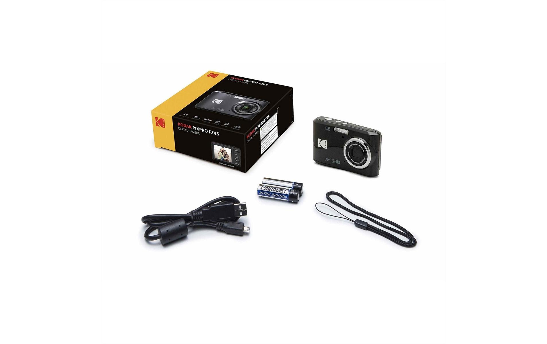 Kodak Fotokamera Pixpro FZ45, schwarz