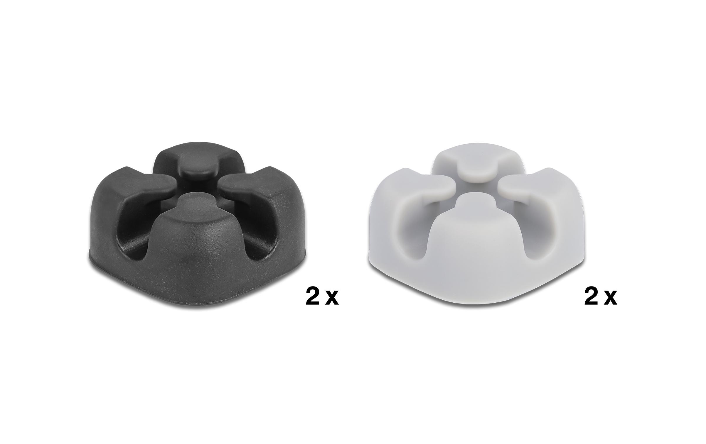 Delock Kabelhalter kreuzförmig Kombi Set 4 Stück Delock Kabelhalter kreuzförmig Kombi Set 4 Stück