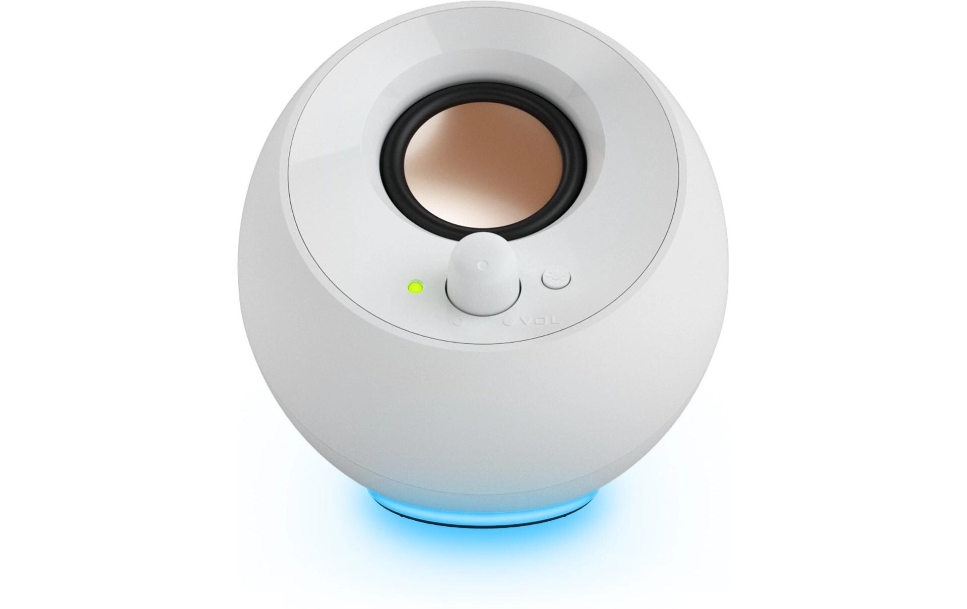 CREATIVE PC-Lautsprecher Pebble SE weiss