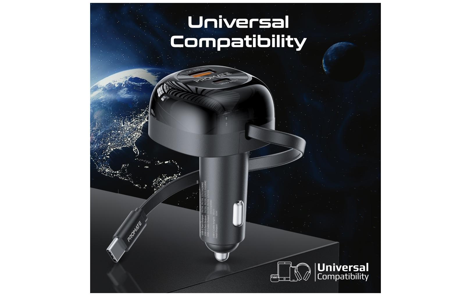Promate Autoladegerät PowerDrive-RC65