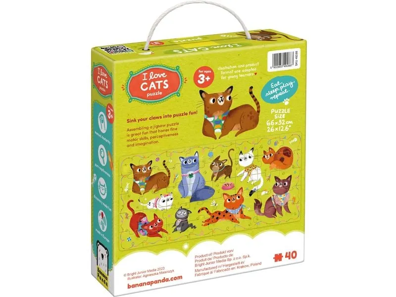 Banana Panda Puzzle Ich liebe Katzen Banana Panda Puzzle Ich liebe Katzen