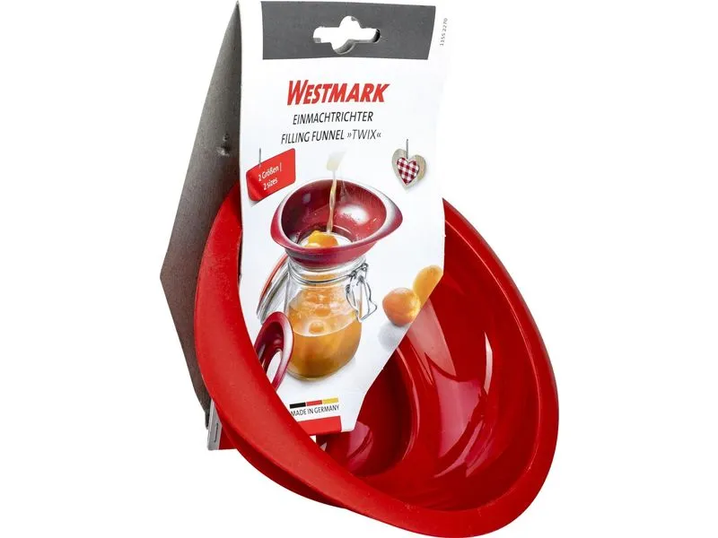 Westmark Trichter Twix 2-teilig, Rot Westmark Trichter Twix 2-teilig, Rot