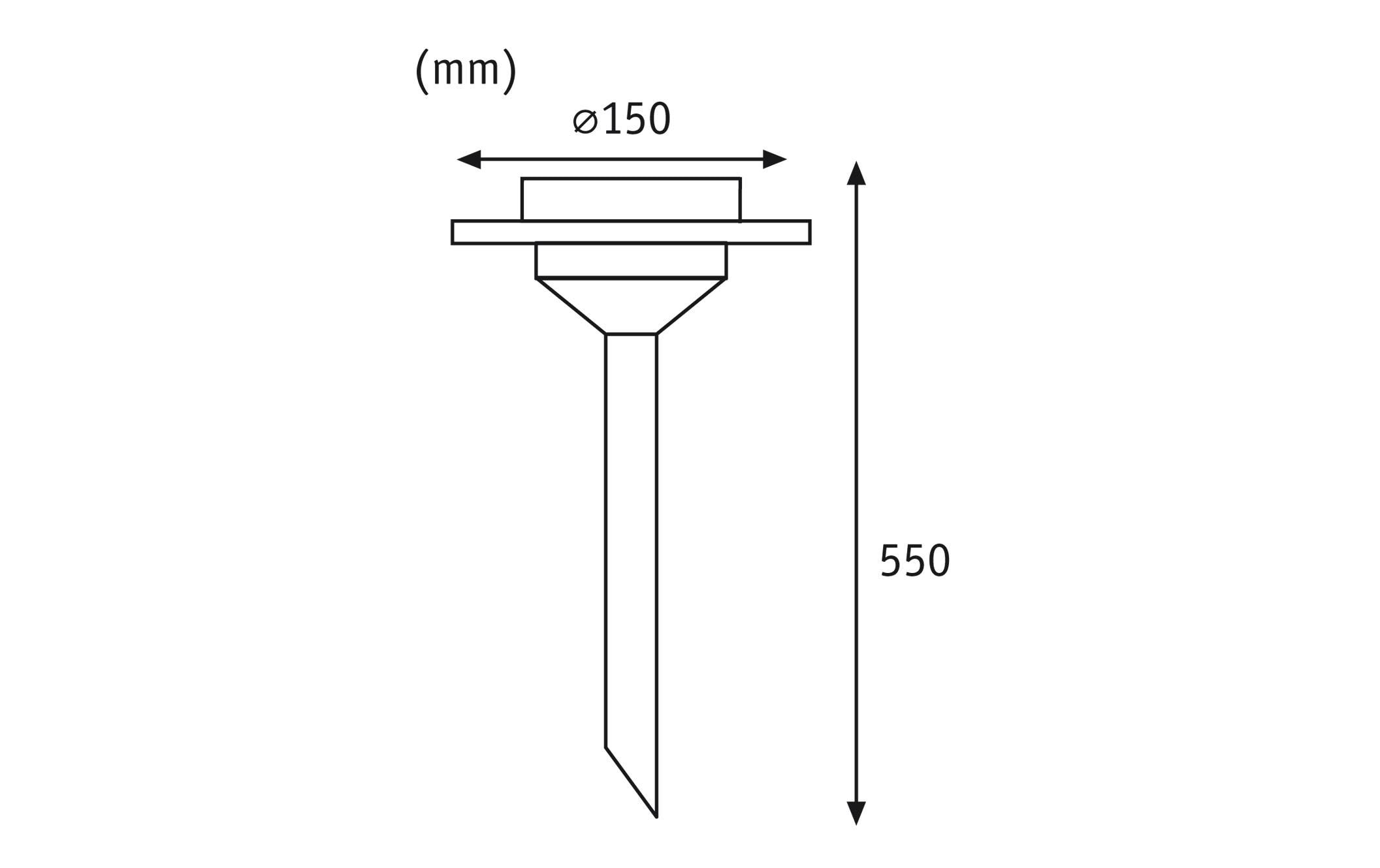 Paulmann Sockelleuchte LED Solarspiess Special Ufo, 3000K, Edelstahl Paulmann Sockelleuchte LED Solarspiess Special Ufo, 3000K, Edelstahl