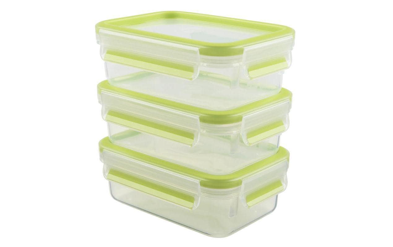 Emsa Vorratsbehälter 3 Stück, 0.55 l, Grün/Transparent Emsa Vorratsbehälter 3 Stück, 0.55 l, Grün/Transparent