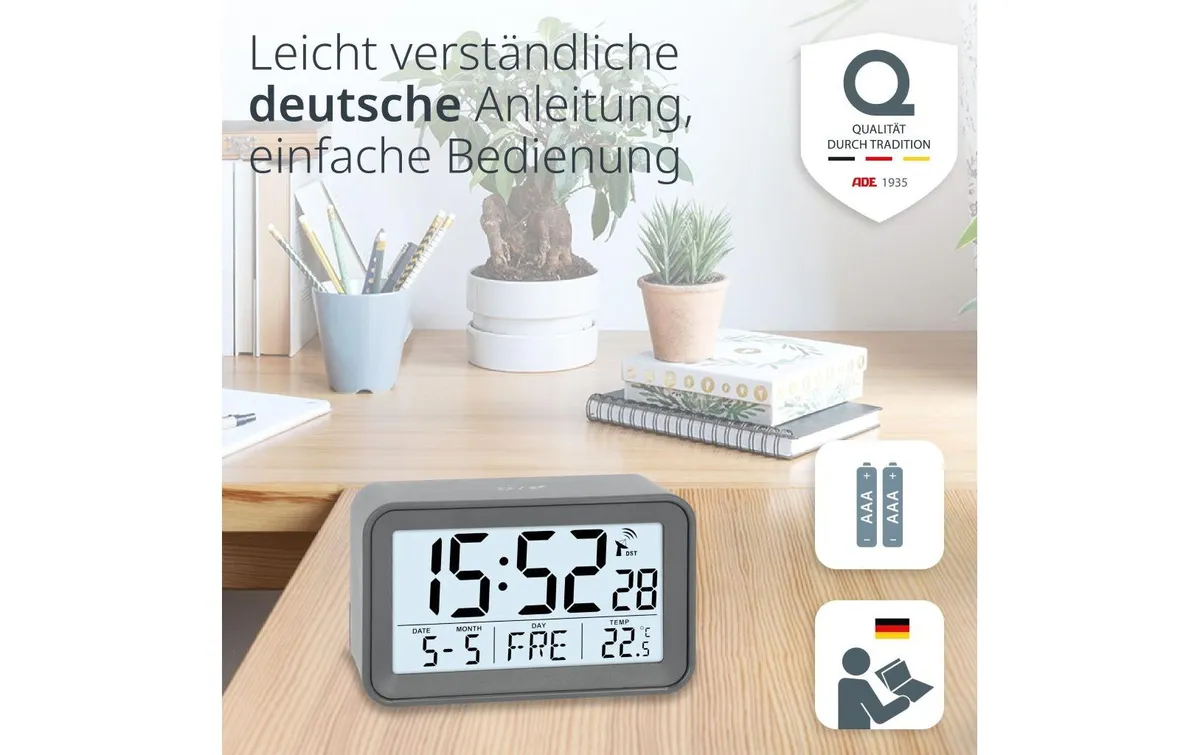 ADE Funkwecker mit Kalender ADE Funkwecker mit Kalender