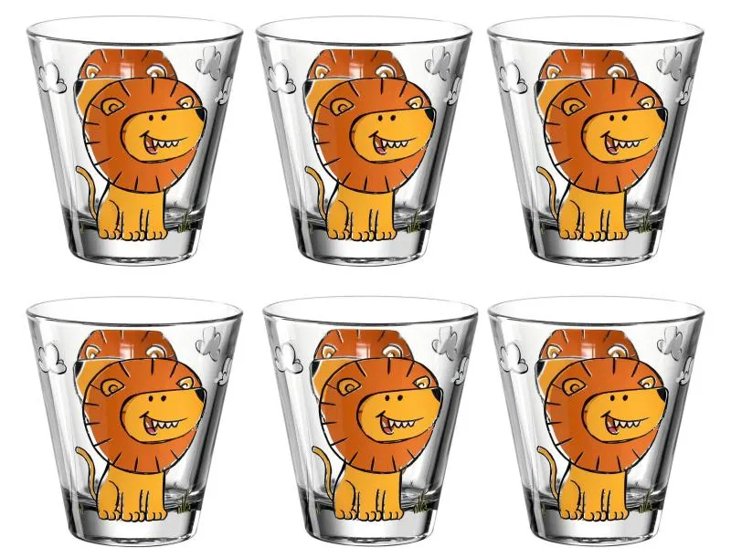 Leonardo Kindertasse Bambini Löwe, 215 ml, 6 Stück