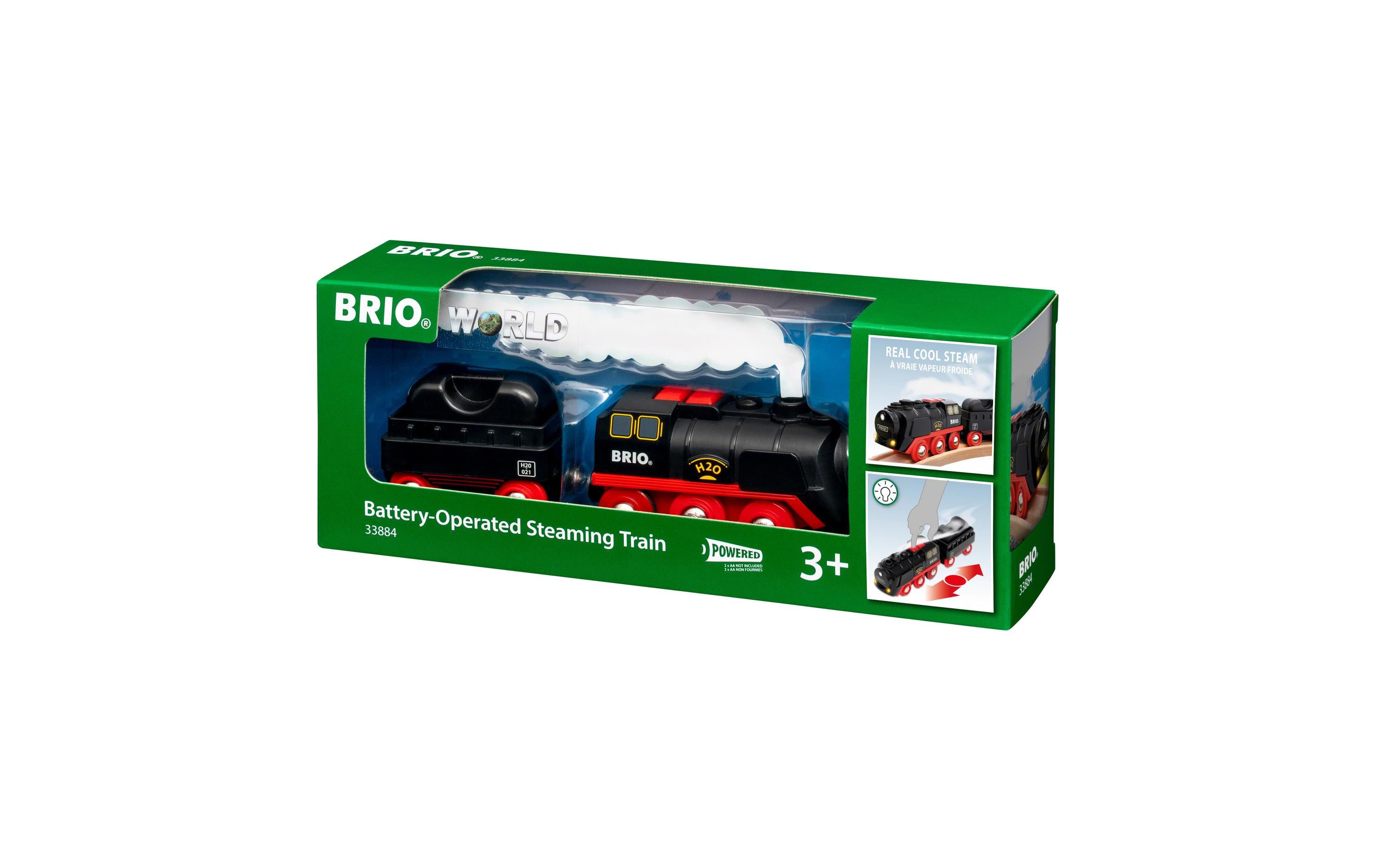BRIO Eisenbahn Batterie-Dampflok mit Wassertank BRIO Eisenbahn Batterie-Dampflok mit Wassertank
