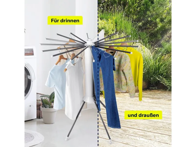 EASYmaxx Standtrockner 8 m Leine, 20 kg Wäsche