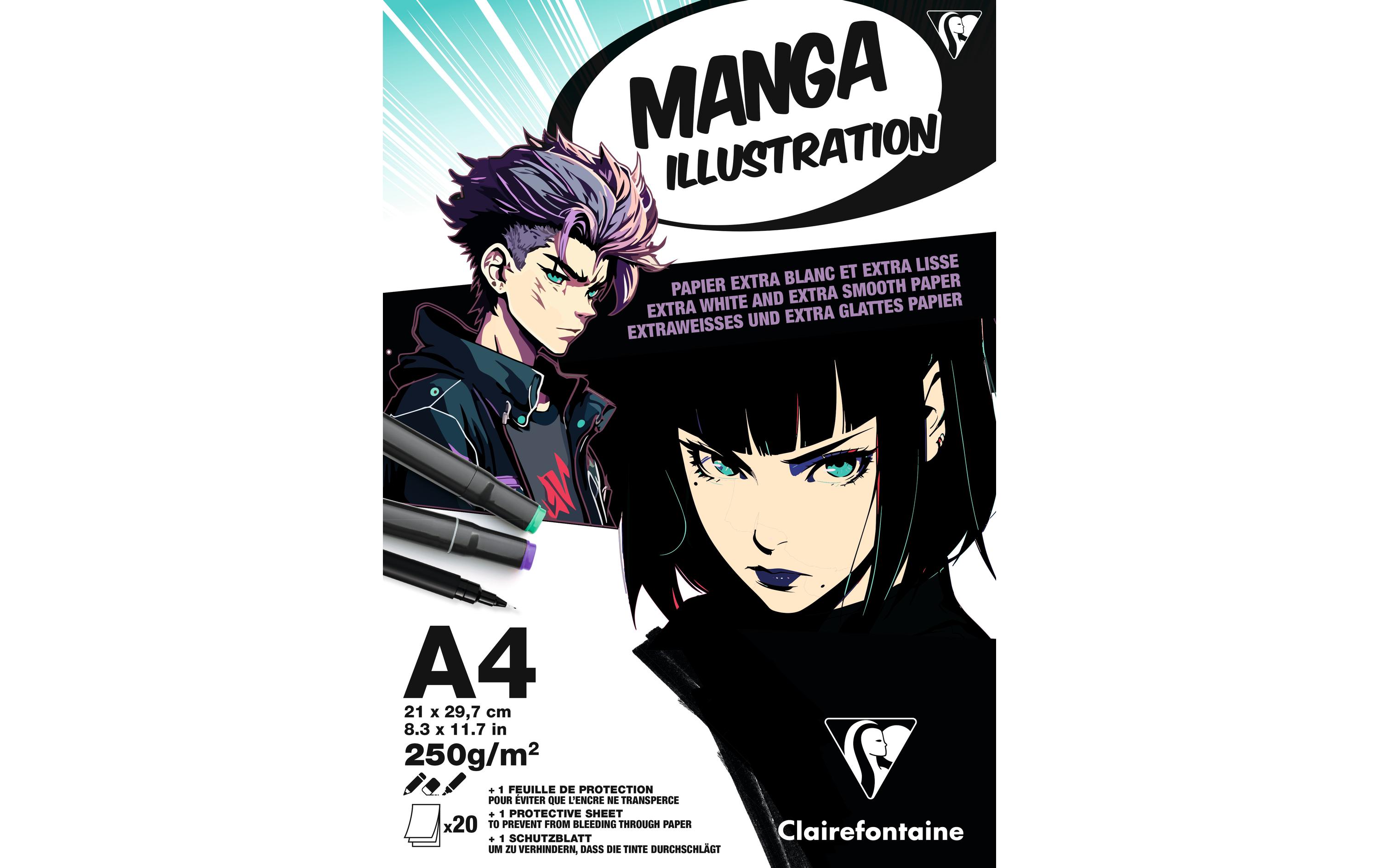 Clairefontaine Manga Illustration Block 21 x 29.7 cm Clairefontaine Manga Illustration Block 21 x 29.7 cm