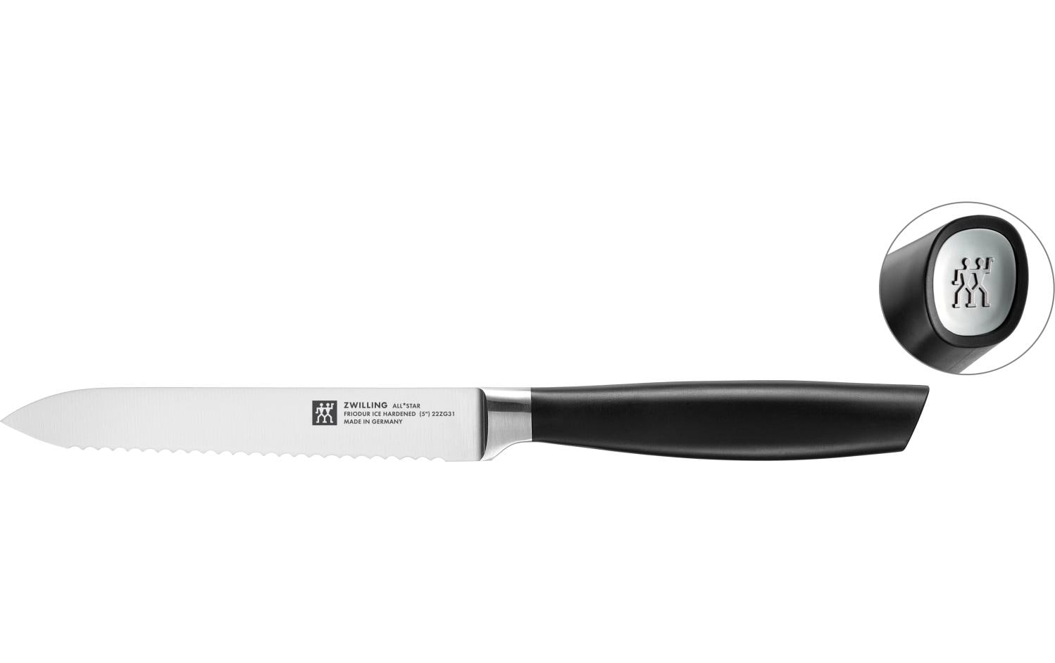 Zwilling Messerblock-Set mit Messer All Star Chromsilber, 7-teilig