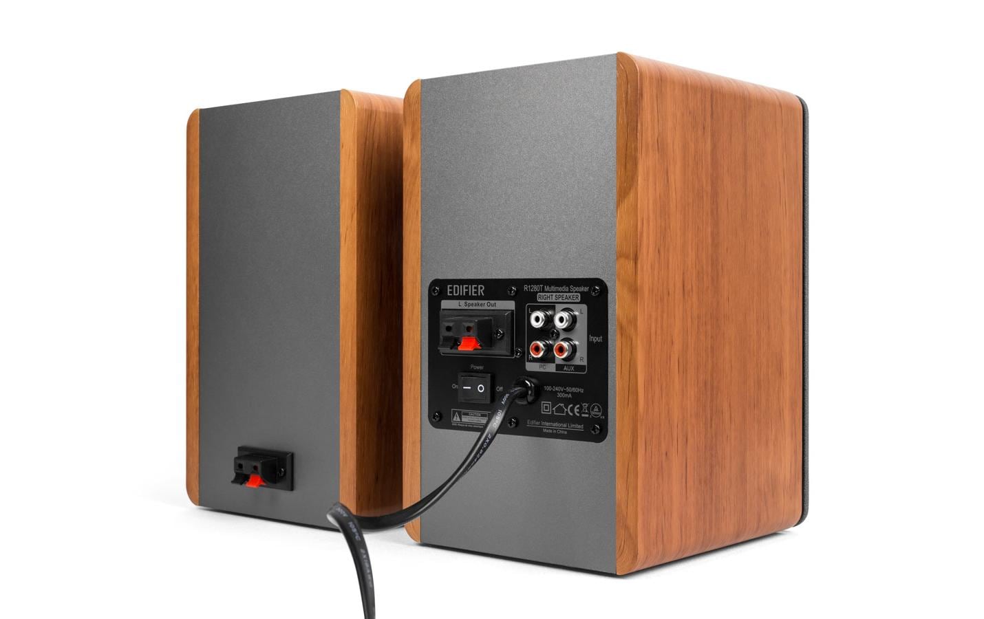 Edifier Regallautsprecher Paar R1280T Braun