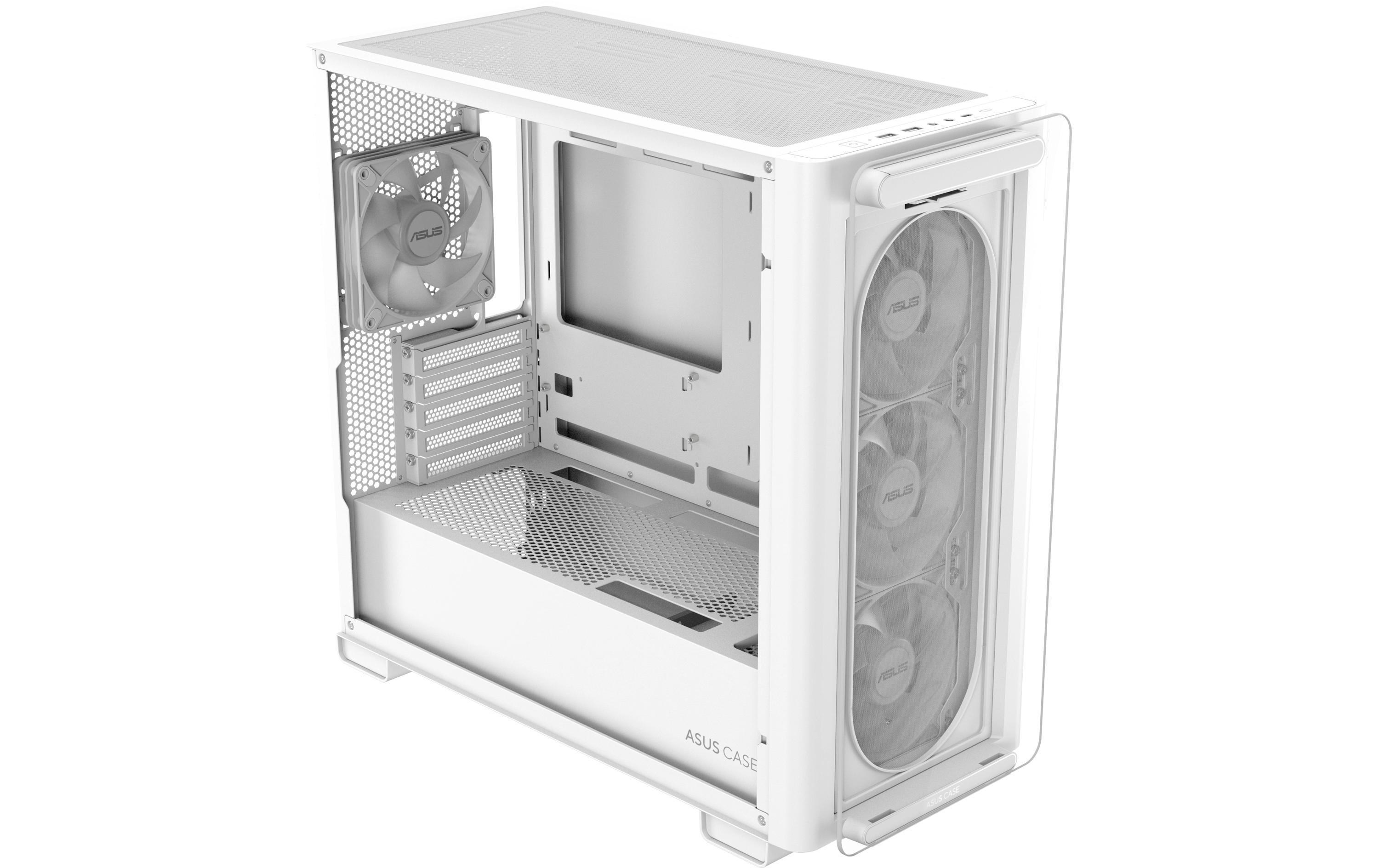 ASUS PC-Gehäuse A23 PLUS TG ARGB Weiss