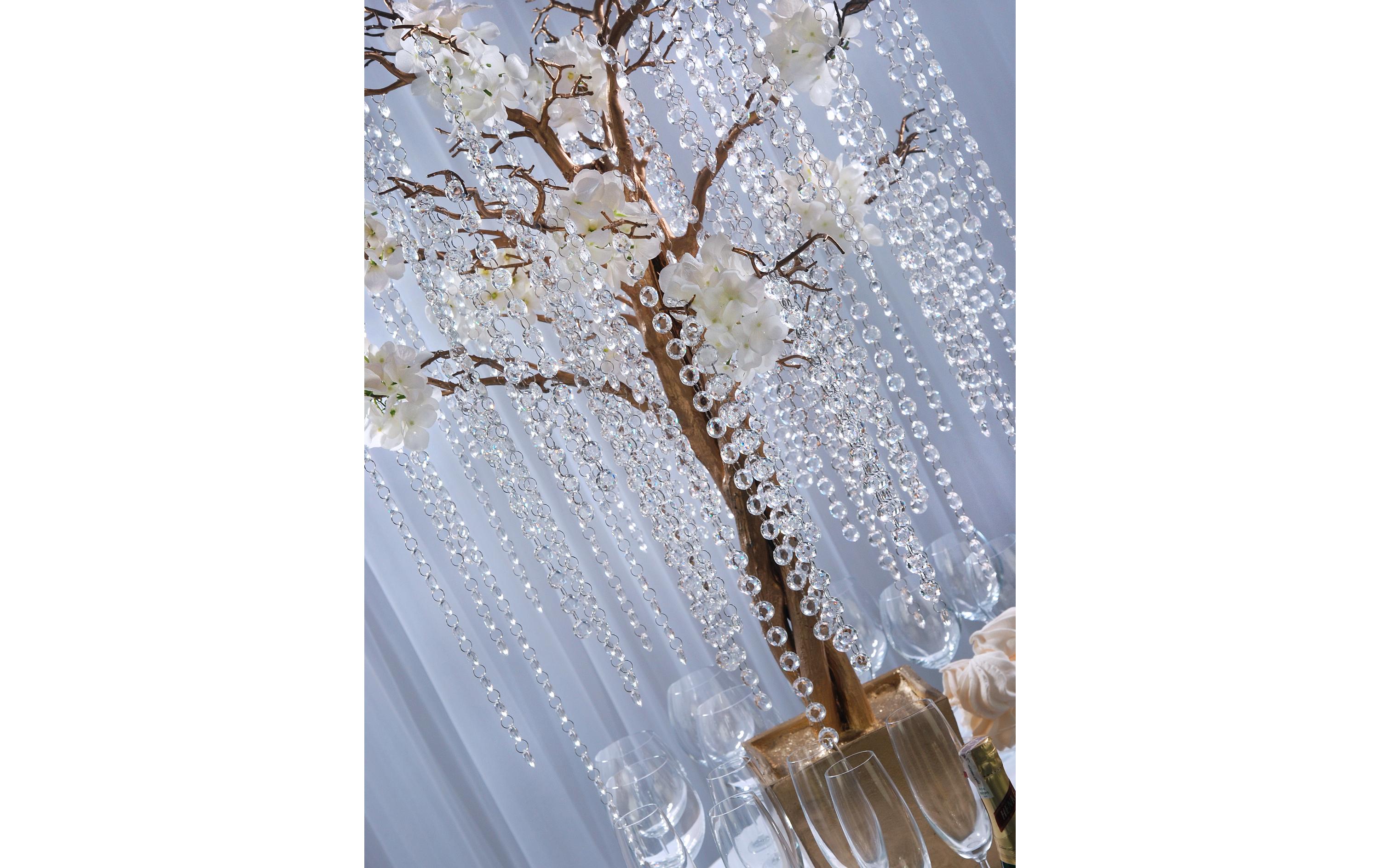 Partydeco Girlande Kristall 1 m