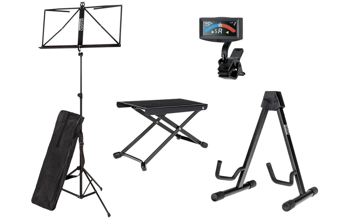 Bemero A-Gitarren-Ständer GS-8061BK Set