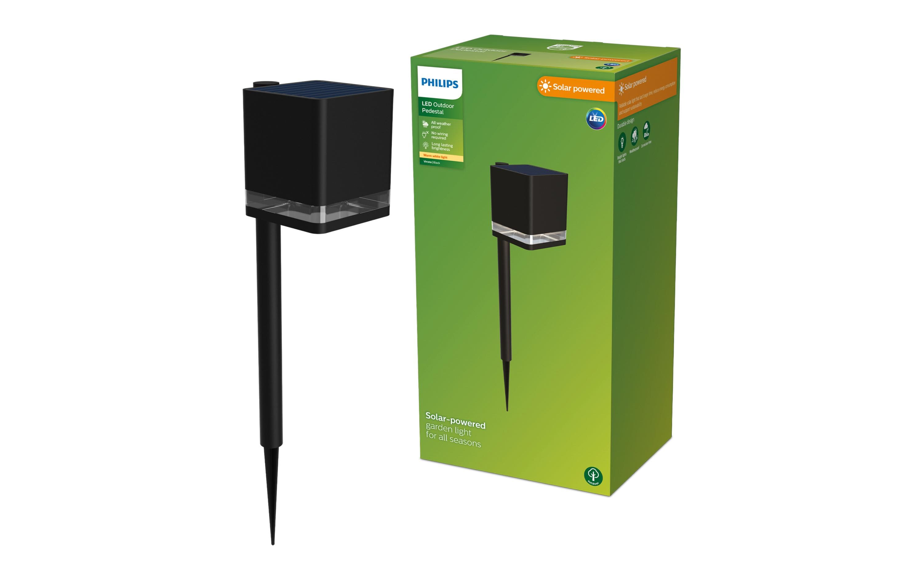 Philips Virona Spiess Solar 1.8W 2700K schwarz Philips Virona Spiess Solar 1.8W 2700K schwarz