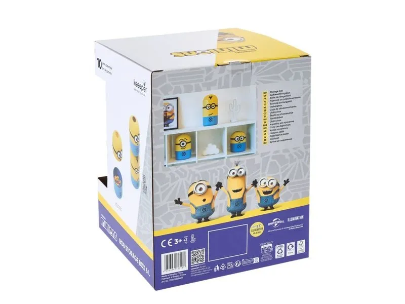 keeeper Minions Bob Rund Kunststoff Blau Gelb 6 l