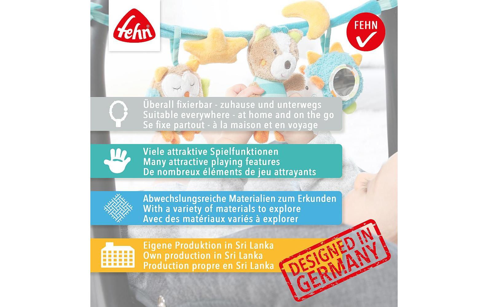 fehn Kinderwagenkette Flamingo Rose