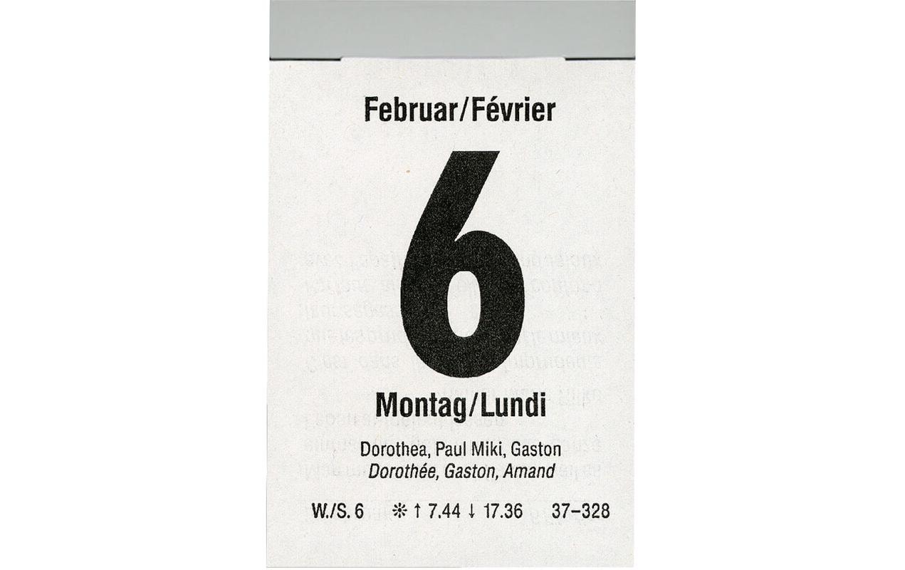 Biella Abreisskalender Abreisskalender Tag 5.4 x 8 cm, hoch