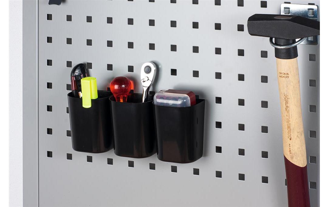 Kraftwerk Universalbehälter für Lochwand, 5 Stück