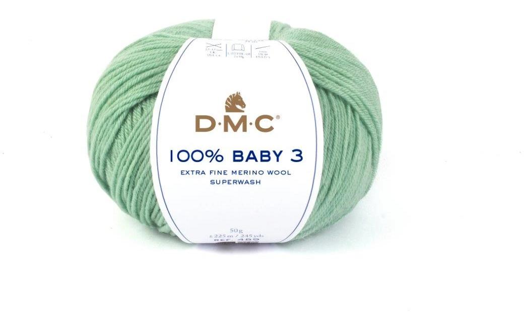 DMC Wolle 100% Baby 3 Himmelblau