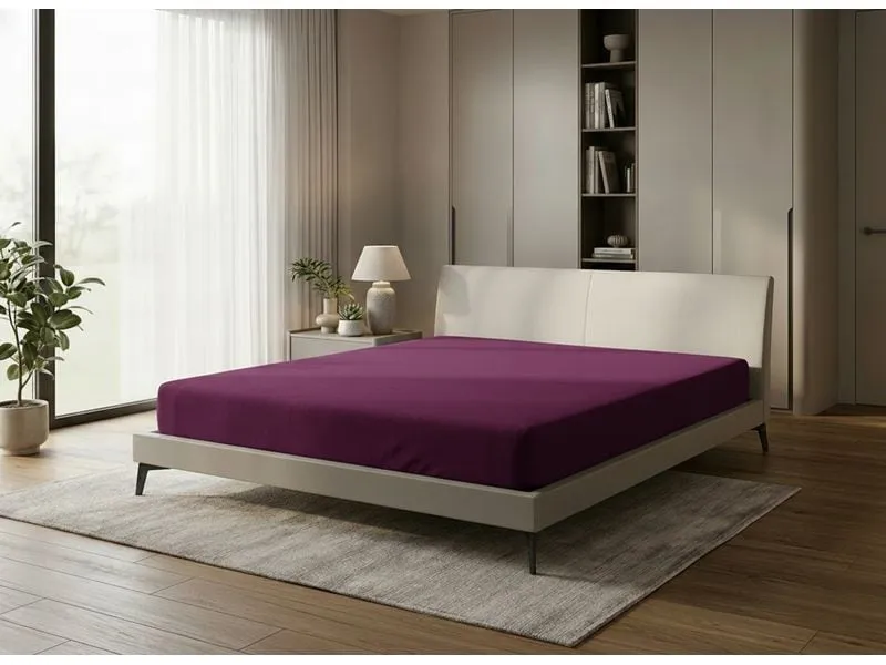 COCON Fixleintuch Jersey 140-160 x 200 cm, Burgunder COCON Fixleintuch Jersey 140-160 x 200 cm, Burgunder
