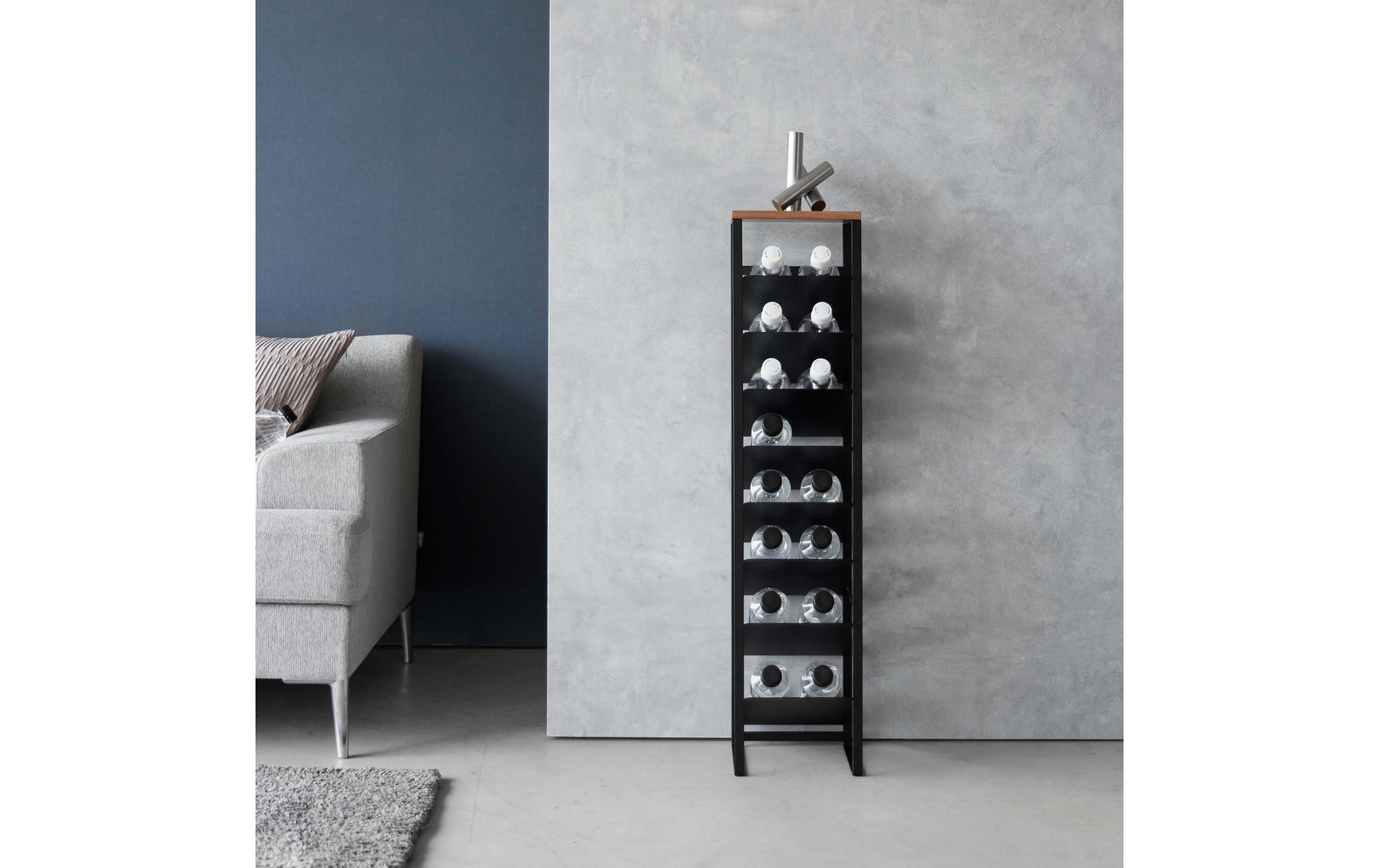 Yamazaki Flaschenregal Tower Schwarz