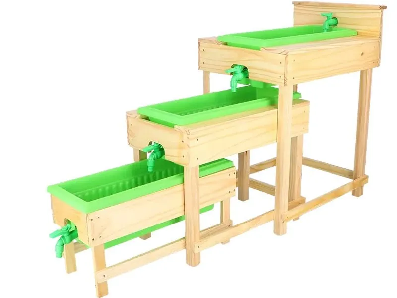 Esschert Design Wassertisch-Set Holz, 3-teilig Esschert Design Wassertisch-Set Holz, 3-teilig