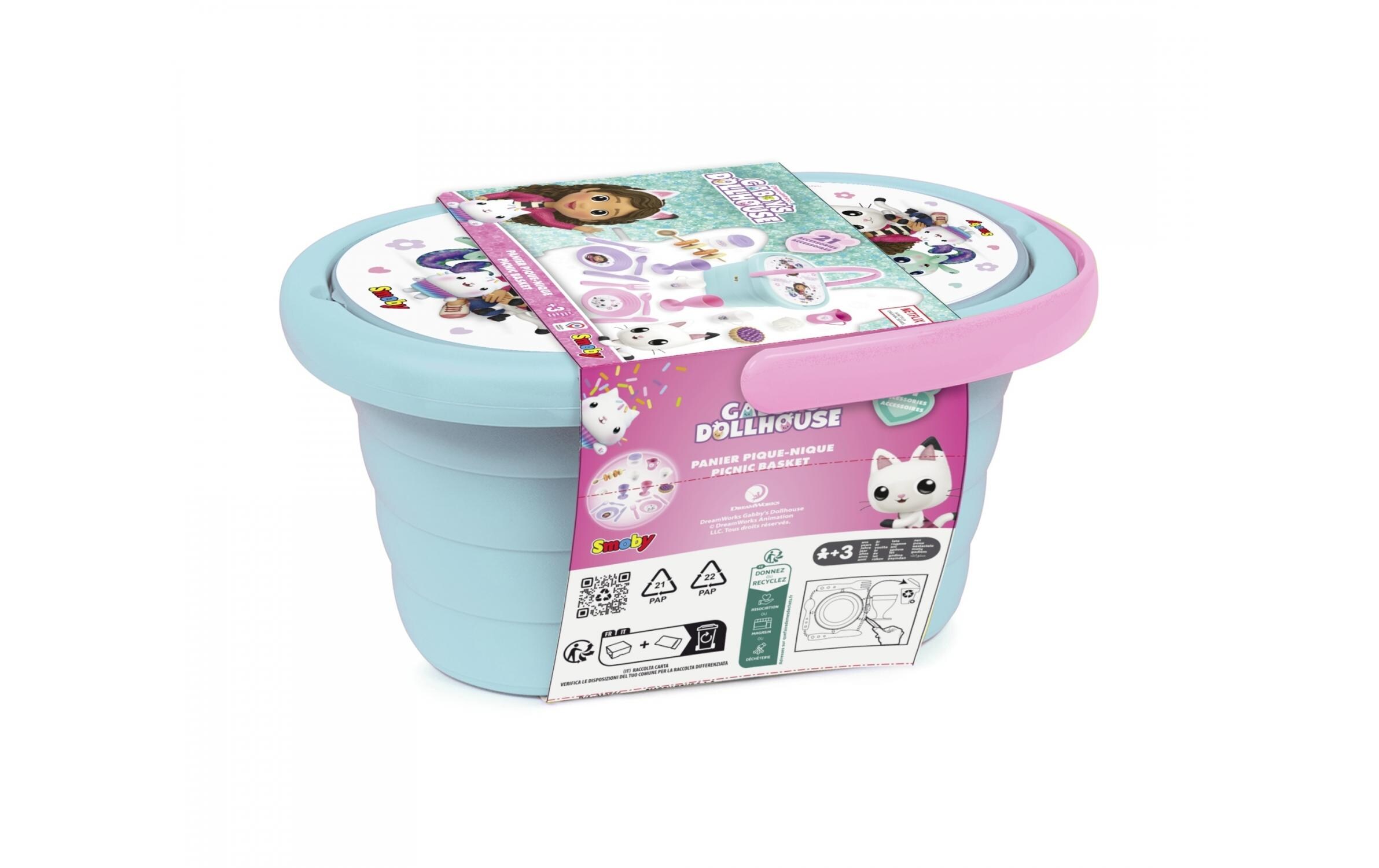 Smoby Spiel-Geschirr Gabby's Dollhouse Picknickkorb