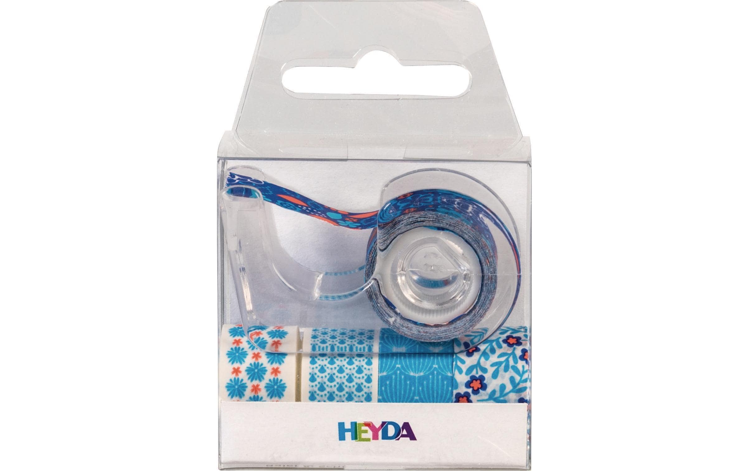 Heyda Washi Tape Blumen mini Blau