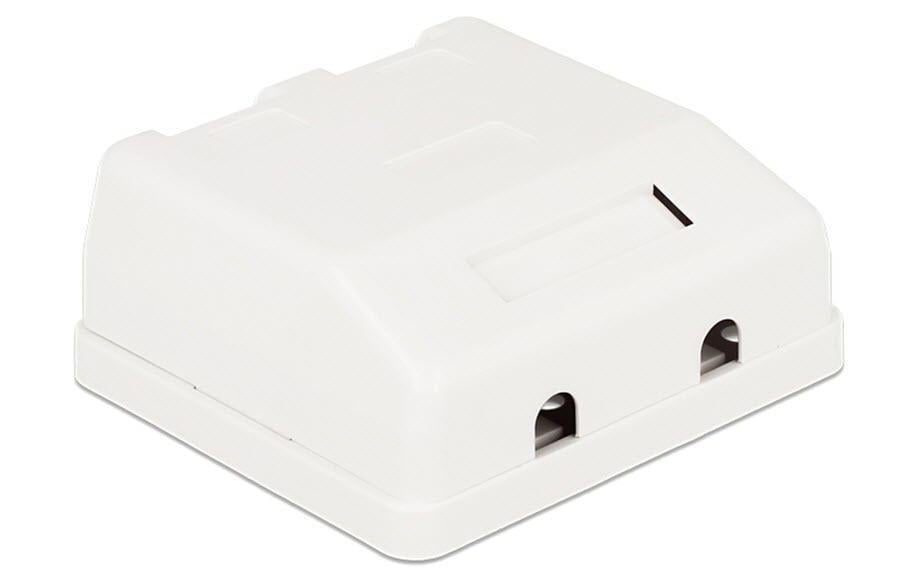 Delock Gehäuse Keystone 2-fach, weiss Delock Gehäuse Keystone 2-fach, weiss